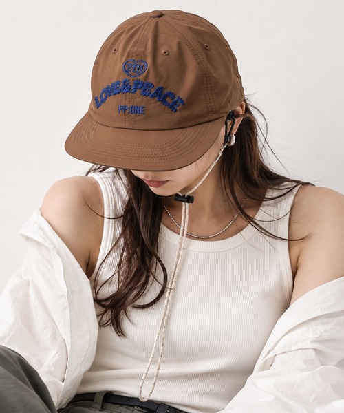 CALIFORNIA OUTFITTERS（カリフォルニア アウトフィッターズ）の「7D63-NK コード付き ロゴキャップ（キャップ・メンズ・ブラウン/ネイビー/ホワイト/レッド・ONESIZE）」の2枚目の写真