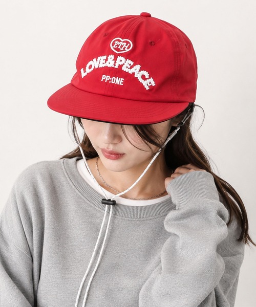 CALIFORNIA OUTFITTERS（カリフォルニア アウトフィッターズ）の「7D63-NK コード付き ロゴキャップ（キャップ・メンズ・ブラウン/ネイビー/ホワイト/レッド・ONESIZE）」の4枚目の写真