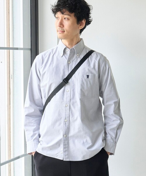 coen(コーエン)の「ベア刺繍 ベーシックハイカウントオックスフォード ボタンダウンシャツ(シャツ/ブラウス・メンズ・その他1/ライトブルー/ホワイト/ダークグレー/その他3/その他2・XL/L/M/S)」の2枚目の写真
