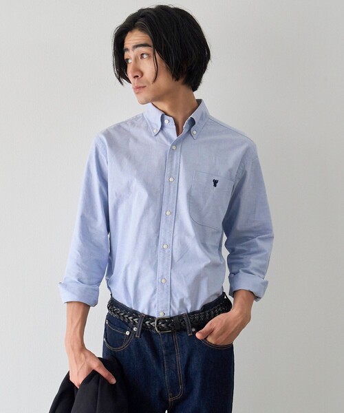 coen(コーエン)の「ベア刺繍 ベーシックハイカウントオックスフォード ボタンダウンシャツ(シャツ/ブラウス・メンズ・その他1/ライトブルー/ホワイト/ダークグレー/その他3/その他2・XL/L/M/S)」の19枚目の写真
