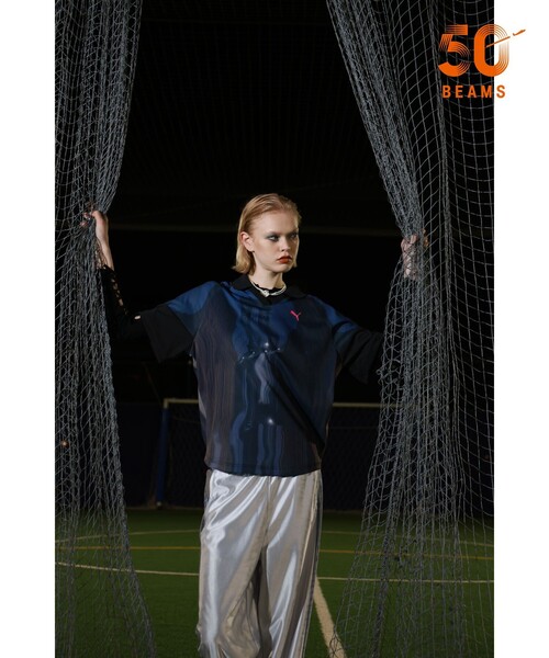 Ray BEAMS(レイビームス)の「【別注】PUMA / PHOTO GRAPHIC GAME SHIRT(Tシャツ/カットソー・レディース・ブラック/ホワイト・MEDIUM)」の2枚目の写真