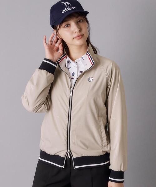 adabat(アダバット)の「【ADABAT NAVY】モノグラムエンボスジップブルゾン(ブルゾン・レディース・ベージュ/ネイビー・38/42/40)」の21枚目の写真