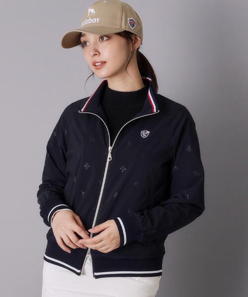 adabat(アダバット)の「【ADABAT NAVY】モノグラムエンボスジップブルゾン(ブルゾン・レディース・ベージュ/ネイビー・38/42/40)」の18枚目の写真