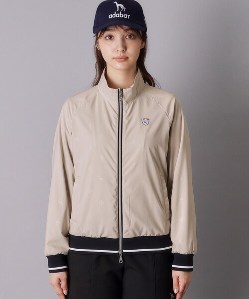 adabat(アダバット)の「【ADABAT NAVY】モノグラムエンボスジップブルゾン(ブルゾン・レディース・ベージュ/ネイビー・38/42/40)」の11枚目の写真