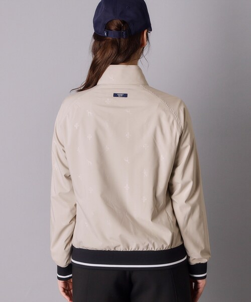 adabat(アダバット)の「【ADABAT NAVY】モノグラムエンボスジップブルゾン(ブルゾン・レディース・ベージュ/ネイビー・38/42/40)」の13枚目の写真