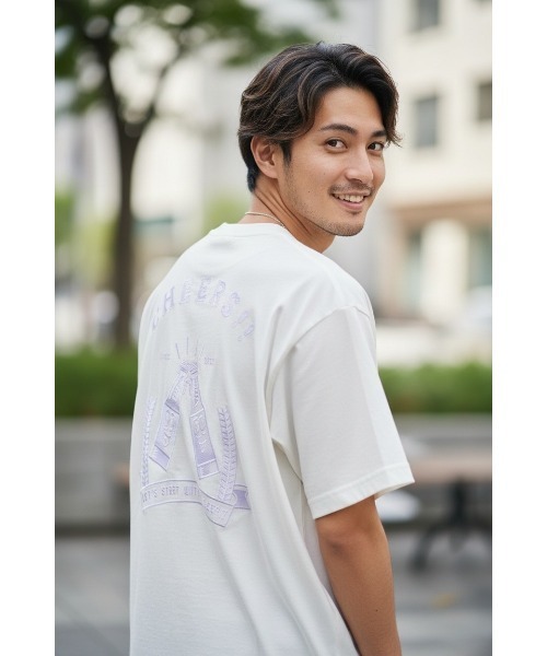 Sakka(サッカ)の「ハッピーアワー刺繍 Tシャツ(Tシャツ/カットソー・メンズ・ホワイト/ブラック/ホワイト系/ブラック系・LARGE/X-LARGE/MEDIUM)」の7枚目の写真