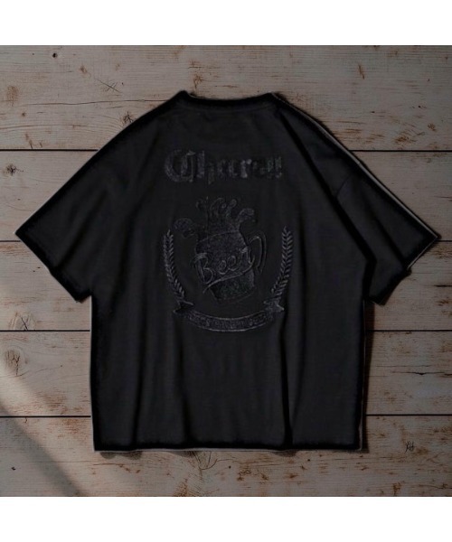 Sakka(サッカ)の「ハッピーアワー刺繍 Tシャツ(Tシャツ/カットソー・メンズ・ホワイト/ブラック/ホワイト系/ブラック系・LARGE/X-LARGE/MEDIUM)」の13枚目の写真