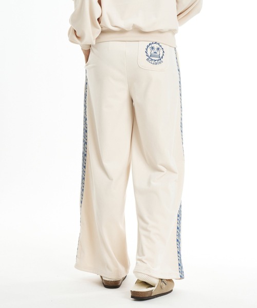 BILLABONG(ビラボン)の「BILLABONG ウィメンズ SURF CAMP PALM 73 LONG PANTS ロングパンツ 【2026年秋冬モデル】/ビラボンベロアワイドパンツ(セットアップ対応可)(その他パンツ・レディース・エメラルド/ブルー系その他/アイボリー・LARGE/MEDIUM)」の19枚目の写真