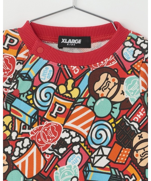 XLARGE KIDS（エクストララージキッズ）の「スナックファニーゴリラ2WAYオール（ロンパース・キッズ・レッド/イエロー・50-70cm）」の8枚目の写真