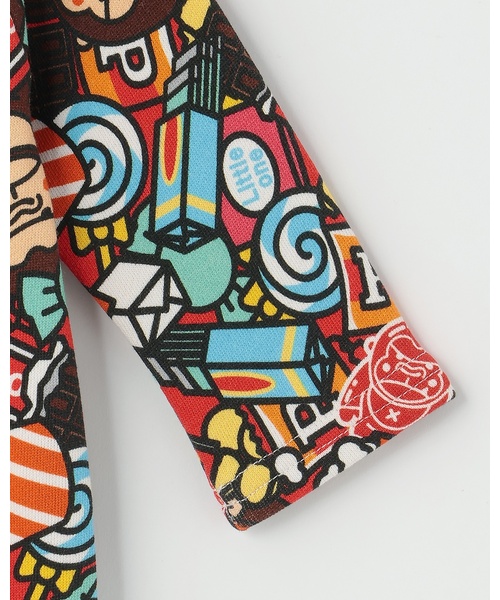 XLARGE KIDS（エクストララージキッズ）の「スナックファニーゴリラ2WAYオール（ロンパース・キッズ・レッド/イエロー・50-70cm）」の9枚目の写真