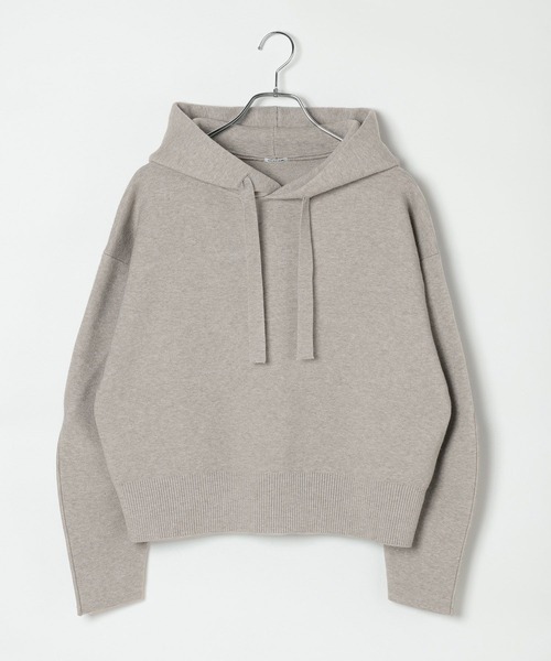 HEREIAM(ヘレイアム)の「【HEREIAM】ファインタッチフーディー(パーカー・レディース・チャコール/レッド/グレイッシュベージュ/アイボリー・FREE)」の4枚目の写真