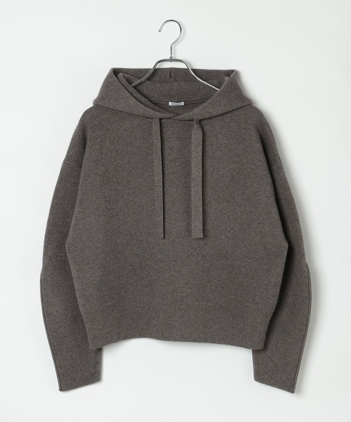 HEREIAM(ヘレイアム)の「【HEREIAM】ファインタッチフーディー(パーカー・レディース・チャコール/レッド/グレイッシュベージュ/アイボリー・FREE)」の10枚目の写真