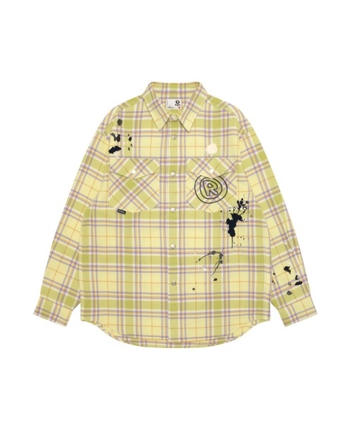 AAPE BY A BATHING APE(エーエイプバイアベイシングエイプ)の「AAPE LONG SLEEVE SHIRTS(シャツ/ブラウス・メンズ・イエロー系その他/ピンク系その他・LARGE/SMALL/MEDIUM/X-LARGE)」の2枚目の写真