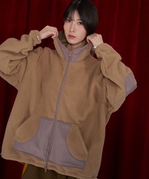 Nora Lily（ノラリリー）の「【Nora Lily】Boa Zip-Up Hoodie（ブルゾン）」