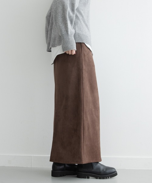 URBAN RESEARCH Sonny Label(アーバンリサーチサニーレーベル)の「ストレッチフェイクスエードスカート(スカート・レディース・キャメル/ブラウン・36/38)」の7枚目の写真