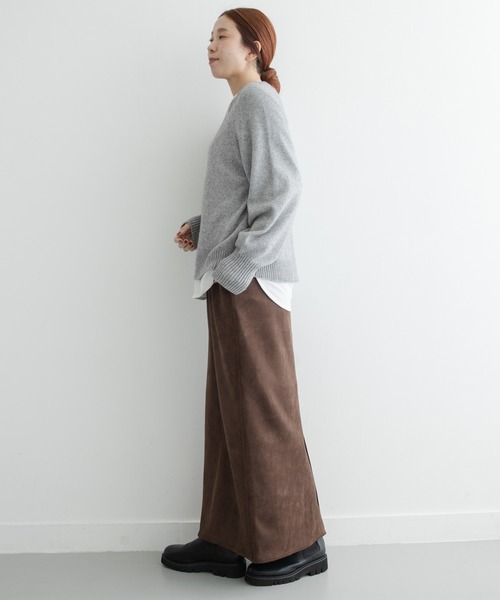 URBAN RESEARCH Sonny Label(アーバンリサーチサニーレーベル)の「ストレッチフェイクスエードスカート(スカート・レディース・キャメル/ブラウン・36/38)」の9枚目の写真