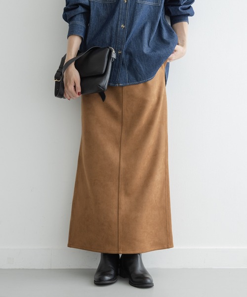 URBAN RESEARCH Sonny Label(アーバンリサーチサニーレーベル)の「ストレッチフェイクスエードスカート(スカート・レディース・キャメル/ブラウン・36/38)」の14枚目の写真