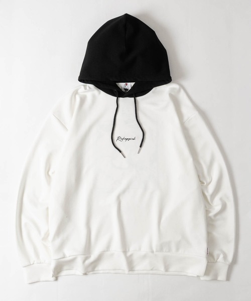Red Cap Girl(レッドキャプガール)の「【a-r】〔RedCapGirl/レッドキャップガール〕ダンボールニット フード切替バックイラストパーカー ストレッチ/シルクタッチ(パーカー・メンズ・アッシュグレー/ホワイト/ブラック/ピンク/グリーン・MEDIUM/LARGE)」の15枚目の写真