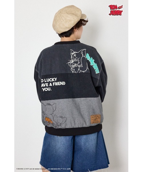RODEO CROWNS WIDE BOWL(ロデオクラウンズワイドボウル)の「(TOM AND JERRY)カスタムデニムトップス(その他トップス・レディース・ブルー/ブラック・FREE)」の5枚目の写真