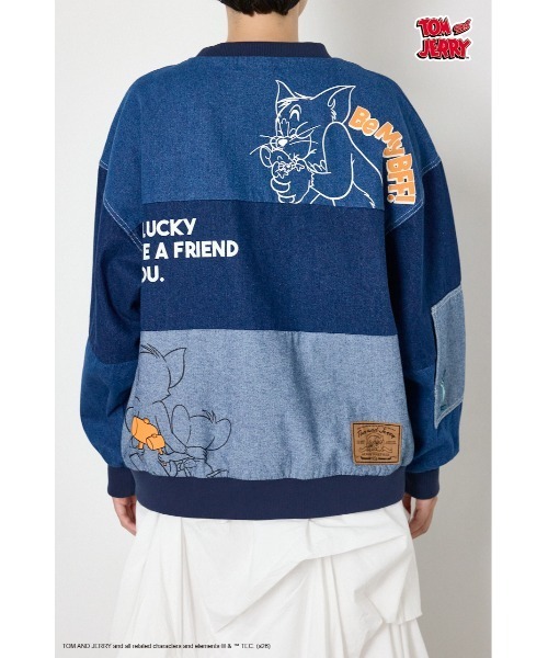 RODEO CROWNS WIDE BOWL(ロデオクラウンズワイドボウル)の「(TOM AND JERRY)カスタムデニムトップス(その他トップス・レディース・ブルー/ブラック・FREE)」の15枚目の写真