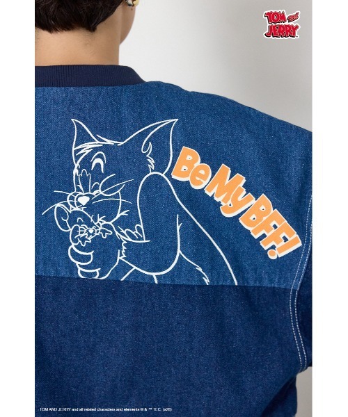 RODEO CROWNS WIDE BOWL(ロデオクラウンズワイドボウル)の「(TOM AND JERRY)カスタムデニムトップス(その他トップス・レディース・ブルー/ブラック・FREE)」の19枚目の写真