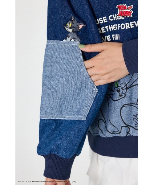 RODEO CROWNS WIDE BOWL(ロデオクラウンズワイドボウル)の「(TOM AND JERRY)カスタムデニムトップス(その他トップス・レディース・ブルー/ブラック・FREE)」の20枚目の写真
