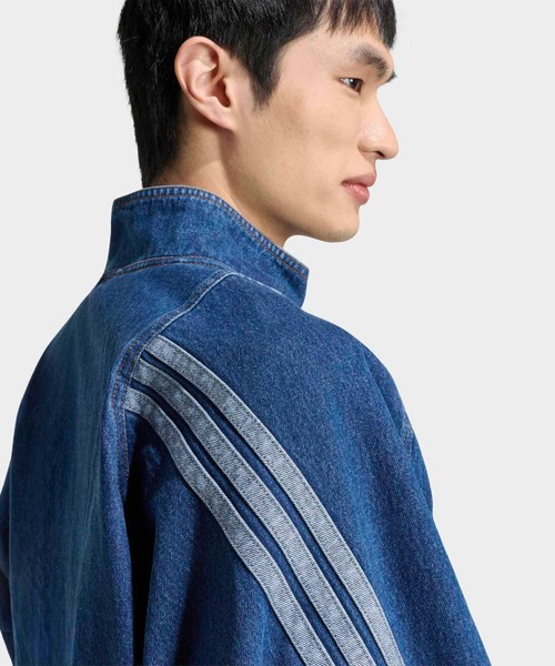 adidas(アディダス)の「スタジアム ルーズフィット デニム トラックジャケット / アディダス adidas(ジャージ・メンズ・ブルー・LARGE/MEDIUM/X-LARGE/XX-LARGE/3XL/SMALL/X-SMALL)」の7枚目の写真