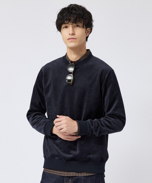 TAKEO KIKUCHI(タケオキクチ)の「マイクロパイル ボンディング プルオーバー(Tシャツ/カットソー・メンズ・ブラック/ネイビー・02/03/04)」の2枚目の写真