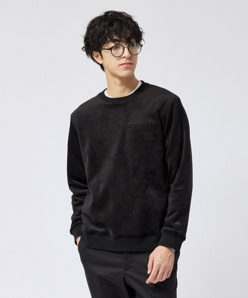 TAKEO KIKUCHI(タケオキクチ)の「マイクロパイル ボンディング プルオーバー(Tシャツ/カットソー・メンズ・ブラック/ネイビー・02/03/04)」の4枚目の写真
