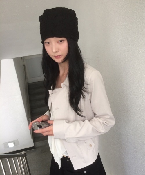 LAMPOON(ランプーン)の「サイドボタンジャケット(その他アウター・レディース・アイボリー/ブラック・FREE)」の10枚目の写真