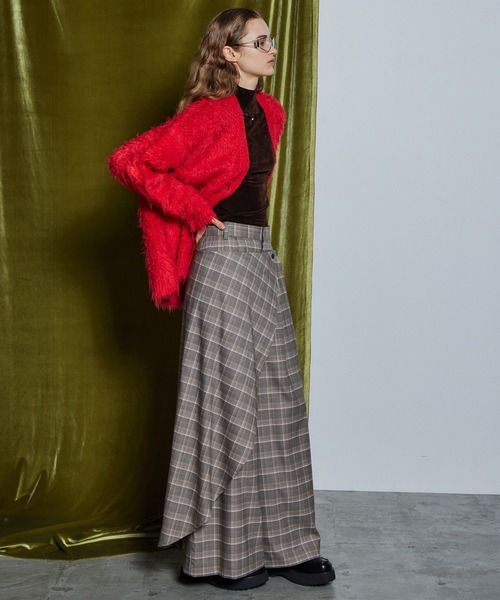 MAISON SPECIAL(メゾンスペシャル)の「【26WINTER PRE-ORDER】Wave Shaggy Knit Cardigan/ウェーブシャギーニットカーディガン(カーディガン/ボレロ・レディース・ブラック/レッド/イエロー/ブルー・FREE)」の6枚目の写真