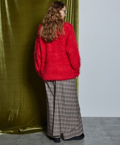 MAISON SPECIAL(メゾンスペシャル)の「【26WINTER PRE-ORDER】Wave Shaggy Knit Cardigan/ウェーブシャギーニットカーディガン(カーディガン/ボレロ・レディース・ブラック/レッド/イエロー/ブルー・FREE)」の8枚目の写真