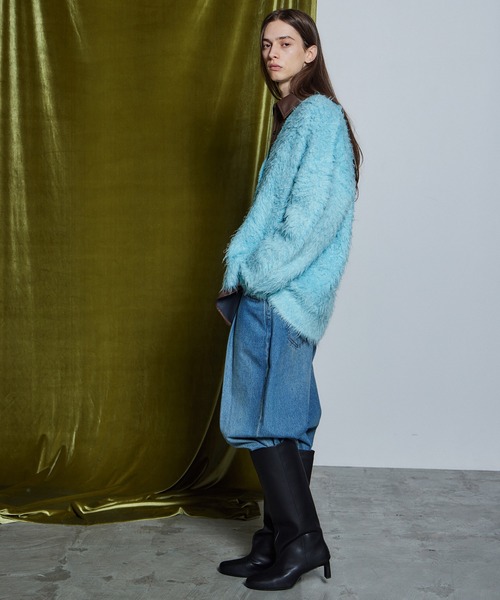 MAISON SPECIAL(メゾンスペシャル)の「【26WINTER PRE-ORDER】Wave Shaggy Knit Cardigan/ウェーブシャギーニットカーディガン(カーディガン/ボレロ・レディース・ブラック/レッド/イエロー/ブルー・FREE)」の11枚目の写真