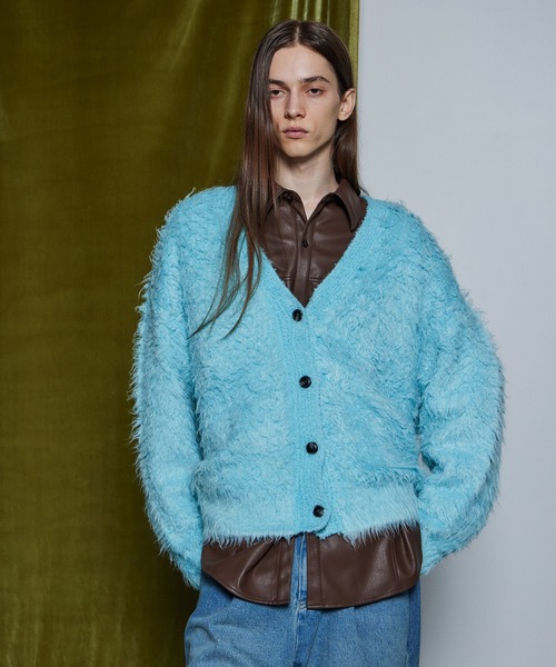 MAISON SPECIAL(メゾンスペシャル)の「【26WINTER PRE-ORDER】Wave Shaggy Knit Cardigan/ウェーブシャギーニットカーディガン(カーディガン/ボレロ・レディース・ブラック/レッド/イエロー/ブルー・FREE)」の12枚目の写真