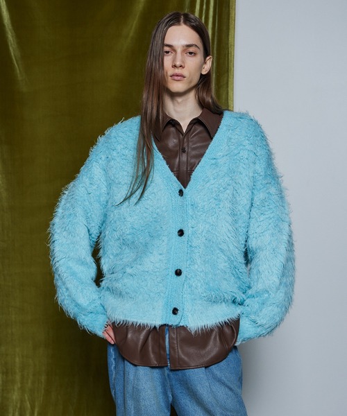 MAISON SPECIAL(メゾンスペシャル)の「【26WINTER PRE-ORDER】Wave Shaggy Knit Cardigan/ウェーブシャギーニットカーディガン(カーディガン/ボレロ・レディース・ブラック/レッド/イエロー/ブルー・FREE)」の13枚目の写真