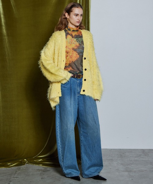 MAISON SPECIAL(メゾンスペシャル)の「【26WINTER PRE-ORDER】Wave Shaggy Knit Cardigan/ウェーブシャギーニットカーディガン(カーディガン/ボレロ・レディース・ブラック/レッド/イエロー/ブルー・FREE)」の14枚目の写真