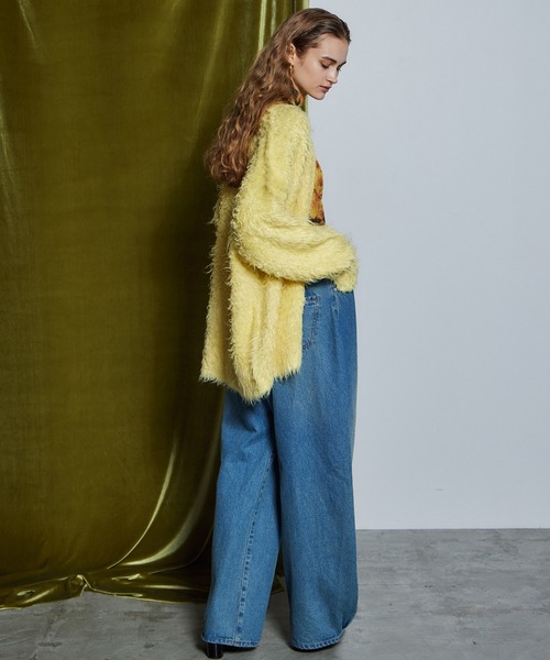 MAISON SPECIAL(メゾンスペシャル)の「【26WINTER PRE-ORDER】Wave Shaggy Knit Cardigan/ウェーブシャギーニットカーディガン(カーディガン/ボレロ・レディース・ブラック/レッド/イエロー/ブルー・FREE)」の16枚目の写真