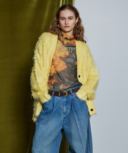 MAISON SPECIAL(メゾンスペシャル)の「【26WINTER PRE-ORDER】Wave Shaggy Knit Cardigan/ウェーブシャギーニットカーディガン(カーディガン/ボレロ・レディース・ブラック/レッド/イエロー/ブルー・FREE)」の17枚目の写真
