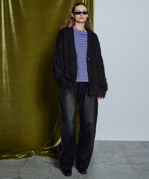 MAISON SPECIAL(メゾンスペシャル)の「【26WINTER PRE-ORDER】Wave Shaggy Knit Cardigan/ウェーブシャギーニットカーディガン(カーディガン/ボレロ・レディース・ブラック/レッド/イエロー/ブルー・FREE)」の19枚目の写真