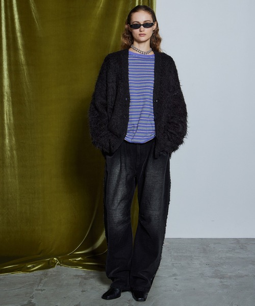 MAISON SPECIAL(メゾンスペシャル)の「【26WINTER PRE-ORDER】Wave Shaggy Knit Cardigan/ウェーブシャギーニットカーディガン(カーディガン/ボレロ・レディース・ブラック/レッド/イエロー/ブルー・FREE)」の20枚目の写真