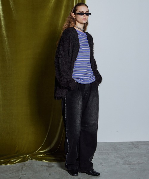 MAISON SPECIAL(メゾンスペシャル)の「【26WINTER PRE-ORDER】Wave Shaggy Knit Cardigan/ウェーブシャギーニットカーディガン(カーディガン/ボレロ・レディース・ブラック/レッド/イエロー/ブルー・FREE)」の21枚目の写真