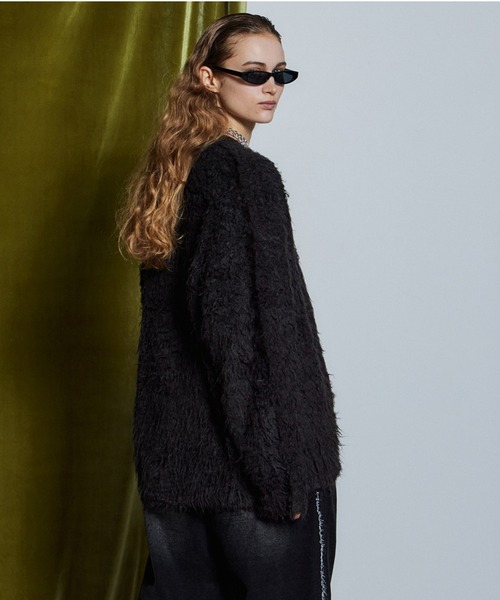 MAISON SPECIAL(メゾンスペシャル)の「【26WINTER PRE-ORDER】Wave Shaggy Knit Cardigan/ウェーブシャギーニットカーディガン(カーディガン/ボレロ・レディース・ブラック/レッド/イエロー/ブルー・FREE)」の22枚目の写真