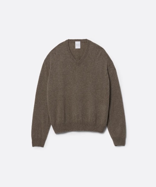 SUBLATIONS（サブレーションズ）の「【SUBLATIONS】CASHMERE V-NECK KNIT 16（ニット/セーター・メンズ・チャコールグレー/グレー/レッド/モカ・FREE）」の4枚目の写真