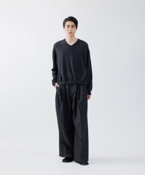 SUBLATIONS（サブレーションズ）の「【SUBLATIONS】CASHMERE V-NECK KNIT 16（ニット/セーター・メンズ・チャコールグレー/グレー/レッド/モカ・FREE）」の16枚目の写真