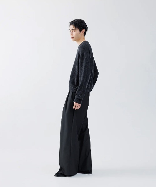 SUBLATIONS（サブレーションズ）の「【SUBLATIONS】CASHMERE V-NECK KNIT 16（ニット/セーター・メンズ・チャコールグレー/グレー/レッド/モカ・FREE）」の15枚目の写真