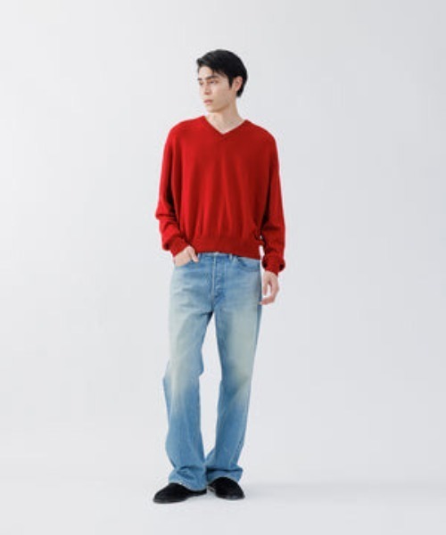 SUBLATIONS（サブレーションズ）の「【SUBLATIONS】CASHMERE V-NECK KNIT 16（ニット/セーター・メンズ・チャコールグレー/グレー/レッド/モカ・FREE）」の21枚目の写真