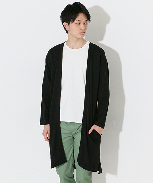SENSE OF PLACE by URBAN RESEARCH（センスオブプレイスバイアーバンリサーチ）の「B ロングカーディガン（カーディガン/ボレロ・メンズ・ブラック/ネイビー/グレー・M/L）」の7枚目の写真
