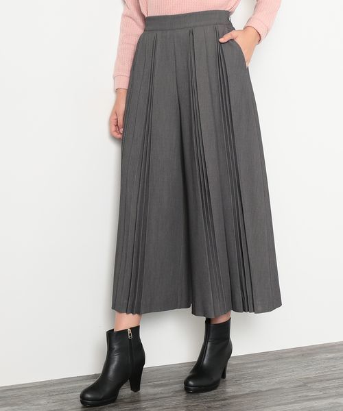 Rope Picnic ロペピクニック の ランダムプリーツワイドパンツ その他パンツ Wear