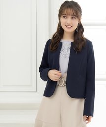 ノーカラーライトジャケット