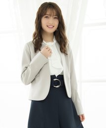ノーカラーライトジャケット